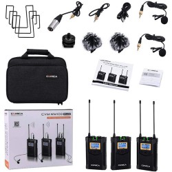 Comica Audio CVM-WM100 PLUS 2-Person Wireless Omni Lavalier Microphone System (568.125 to 591.875 MHz) Comica Audio CVM-WM100 PLUS 2-Person Wireless Omni Lavalier Microphone System (568.125 to 591.875 MHz)